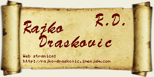 Rajko Drašković vizit kartica